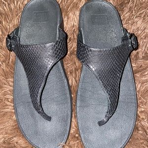 ♟ Black lulu wedge FitFlop sandals ♟